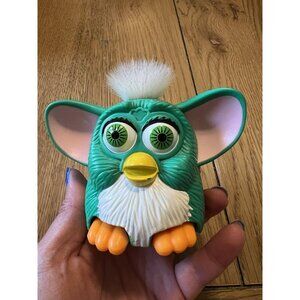 Vintage 1998 McDonalds Happy‎ Meal Toy Green Plastic Furby